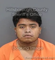 Mugshot of Christian Rocael Caquinam Coc booked in Hillsborough County, Florida on August 28, 2026