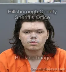 Mugshot of David Jonathan Jr Dewar booked in Hillsborough County, Florida on August 28, 2026