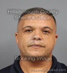 Mugshot of Jovani Ruben Nunez booked in Hillsborough County, Florida on August 28, 2026