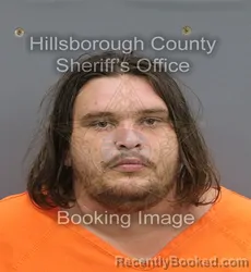 Mugshot of Dustin Paul Trowell booked in Hillsborough County, Florida on August 28, 2026
