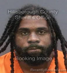 Mugshot of Treymon Jovante Fullwood booked in Hillsborough County, Florida on August 28, 2026