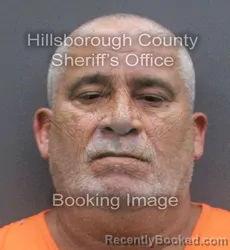 Mugshot of Lazaro Valdes booked in Hillsborough County, Florida on August 29, 2026