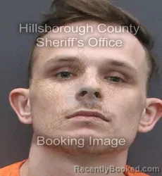 Mugshot of Kyle Hamilton Clegg booked in Hillsborough County, Florida on August 29, 2026