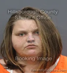 Mugshot of Jasmine Rose Hudson booked in Hillsborough County, Florida on August 29, 2026