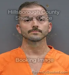 Mugshot of Christopher Matthew Dechent booked in Hillsborough County, Florida on August 29, 2026