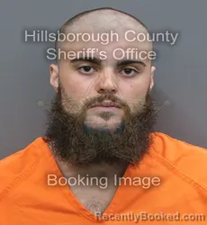 Mugshot of Dorian Victor Gonzalez booked in Hillsborough County, Florida on August 29, 2026