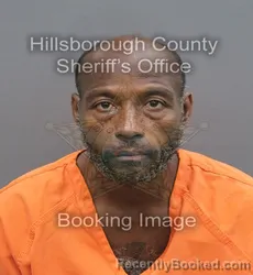 Mugshot of Kevin Lamont Moore booked in Hillsborough County, Florida on August 29, 2026