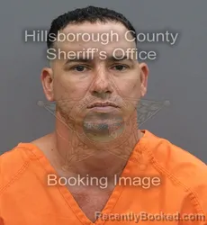 Mugshot of Yandrys Acosta Gonzalez booked in Hillsborough County, Florida on August 29, 2026