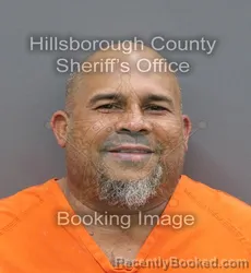 Mugshot of Jose David Gonzalez Garcia booked in Hillsborough County, Florida on August 29, 2026