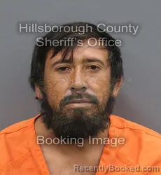 Mugshot of Mauricio Gonzalez Servantez booked in Hillsborough County, Florida on August 29, 2026
