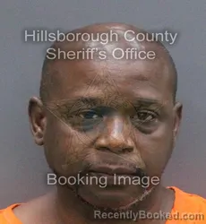 Mugshot of Virgil Lewis Thompson booked in Hillsborough County, Florida on August 30, 2026