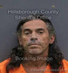Mugshot of William Marquez booked in Hillsborough County, Florida on August 30, 2026