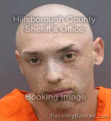 Mugshot of Christian Dimaggio Reyes booked in Hillsborough County, Florida on August 30, 2026