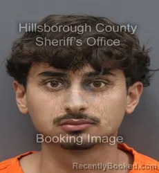 Mugshot of Ziad Tarek Sliman booked in Hillsborough County, Florida on August 30, 2026