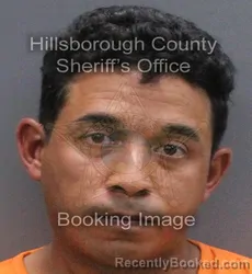 Mugshot of Osmany Garcia Castellanos booked in Hillsborough County, Florida on August 30, 2026