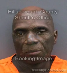 Mugshot of Frederick L Streater booked in Hillsborough County, Florida on August 30, 2026