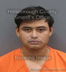 Mugshot of Carlos Alfredo Hernandez Gutierrez booked in Hillsborough County, Florida on August 30, 2026