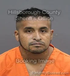 Mugshot of Francisco Javier Sanchez Solache booked in Hillsborough County, Florida on August 30, 2026