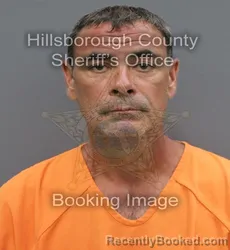 Mugshot of Thomas William Jr Hotaling booked in Hillsborough County, Florida on August 30, 2026