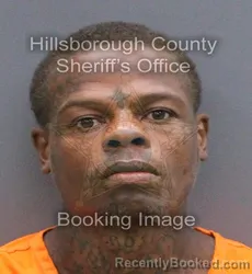 Mugshot of Terell Teroy Hanna booked in Hillsborough County, Florida on August 30, 2026