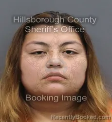 Mugshot of Estephani Nayelli Veliz-Hernandez booked in Hillsborough County, Florida on August 31, 2026
