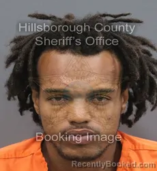 Mugshot of Jahmoy Malachi Vernon Jones booked in Hillsborough County, Florida on August 31, 2026