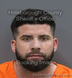 Mugshot of Carlos Diaz Perez booked in Hillsborough County, Florida on August 31, 2026
