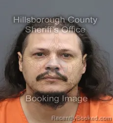 Mugshot of Hector Egberto Fuentes booked in Hillsborough County, Florida on August 31, 2026