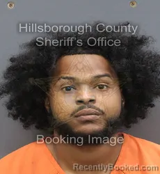 Mugshot of Cameron Tyree Murray booked in Hillsborough County, Florida on August 31, 2026