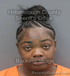 Mugshot of Shyniah Lachell Jenkins booked in Hillsborough County, Florida on August 31, 2026