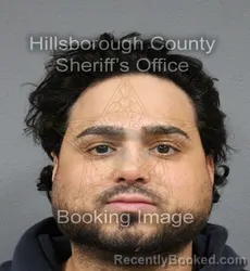 Mugshot of Fabian Miguel Ramos booked in Hillsborough County, Florida on August 31, 2026