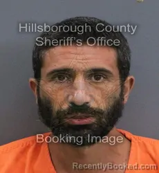 Mugshot of Jonathan Christopher Palermo booked in Hillsborough County, Florida on August 31, 2026