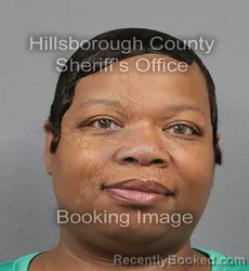 Mugshot of Ashley Monique Raysor booked in Hillsborough County, Florida on August 31, 2026