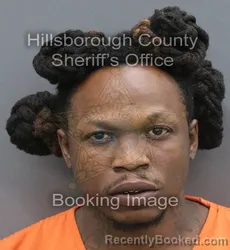 Mugshot of Norkeith Jermain Campbell booked in Hillsborough County, Florida on August 31, 2026