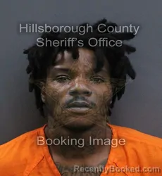 Mugshot of Ju'Vontae Terrell Henderson booked in Hillsborough County, Florida on August 31, 2026