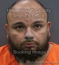 Mugshot of Jhon Eduar Vargas booked in Hillsborough County, Florida on September 1, 2026