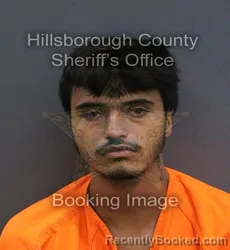 Mugshot of Juan Esteban Arenas Londono booked in Hillsborough County, Florida on September 1, 2026