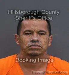 Mugshot of Damian Sierra booked in Hillsborough County, Florida on September 1, 2026