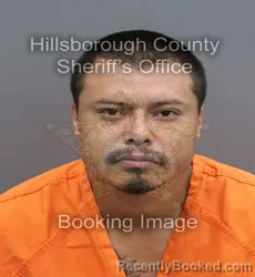 Mugshot of Simon Thomas Ortiz booked in Hillsborough County, Florida on September 2, 2026