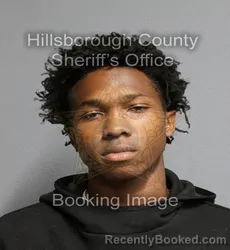 Mugshot of Zakai Sincere Mitchell booked in Hillsborough County, Florida on September 2, 2026