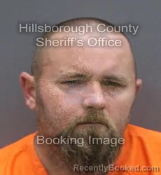 Mugshot of Justin Allen Whitehead booked in Hillsborough County, Florida on September 3, 2026