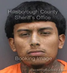 Mugshot of Kelvin Rosalin Ramos-Lopez booked in Hillsborough County, Florida on September 3, 2026