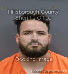 Mugshot of Yandriel Garcia Garcia booked in Hillsborough County, Florida on September 3, 2026