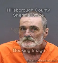 Mugshot of Kenneth Grubbs booked in Hillsborough County, Florida on September 3, 2026