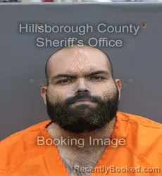 Mugshot of Richard Carralero booked in Hillsborough County, Florida on September 3, 2026