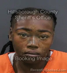 Mugshot of Ashleigh Az'Janae Zinn booked in Hillsborough County, Florida on September 4, 2026