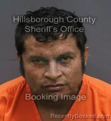 Mugshot of Gerardo Jeronimo Cuauhtenango Jimenez booked in Hillsborough County, Florida on September 4, 2026