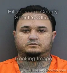 Mugshot of Freddy Santiago booked in Hillsborough County, Florida on September 4, 2026