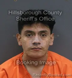 Mugshot of Bren Najera-Salgado booked in Hillsborough County, Florida on September 5, 2026