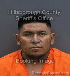 Mugshot of Adolfo Lopez Diaz booked in Hillsborough County, Florida on September 5, 2026
